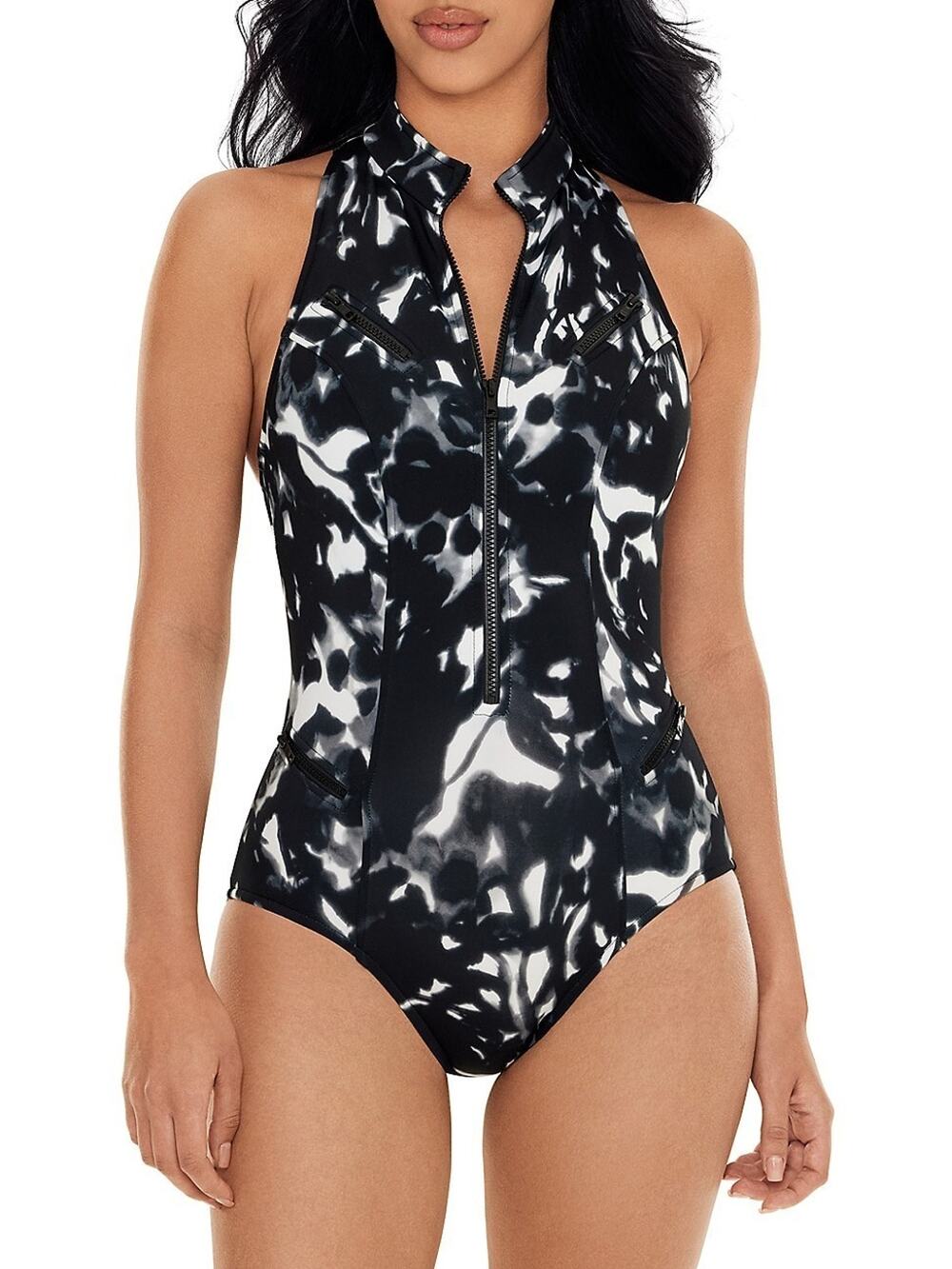 Magicsuit Women's Dream State Coco Printed One Piece Swimsuit Black Size 14 3924